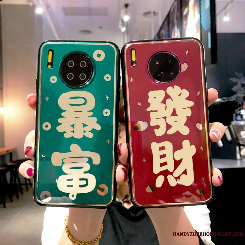 Huawei Mate 30 Personnalité Placage Support Fluide Doux Nouveau Amoureux Coque De Téléphone