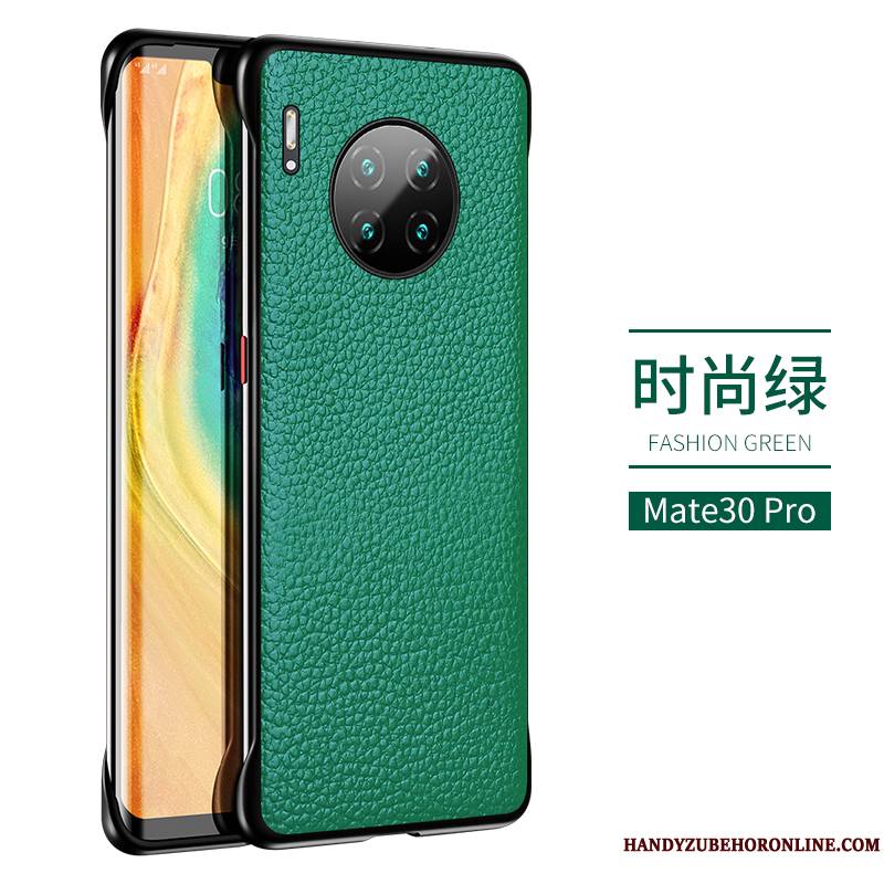 Huawei Mate 30 Pro Border Créatif Luxe Business Coque De Téléphone Protection Vert