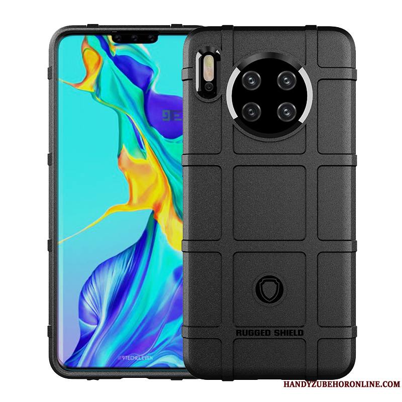 Huawei Mate 30 Pro Coque Noir Protection Personnalité Téléphone Portable Créatif Silicone Tout Compris