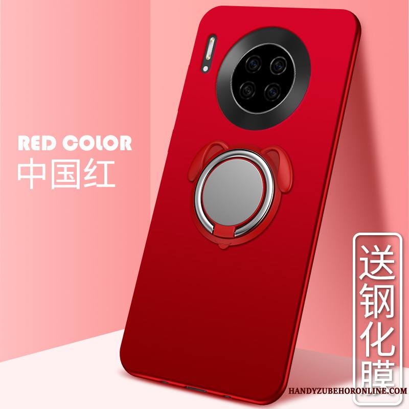 Huawei Mate 30 Pro Coque À Bord Délavé En Daim Support Tendance Protection Étui