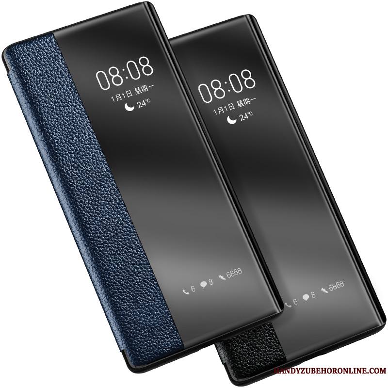 Huawei Mate 30 Pro Incassable Coque De Téléphone Clamshell Étui Marque De Tendance Tout Compris Bleu