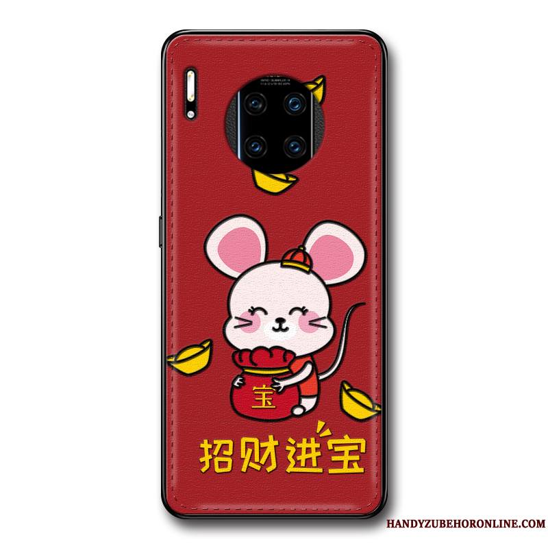 Huawei Mate 30 Rs Protection Coque De Téléphone Rat Incassable Cuir Étui Modèle Fleurie