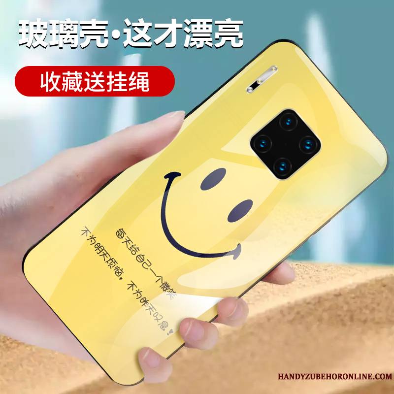Huawei Mate 30 Rs Étui Protection Verre Incassable Jaune Coque De Téléphone