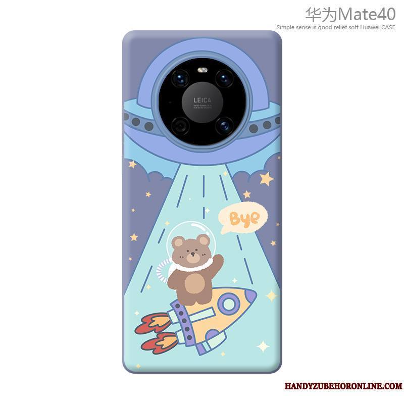 Huawei Mate 40 Coque Étui Créatif Dessin Animé Incassable Bleu Nouveau Tout Compris