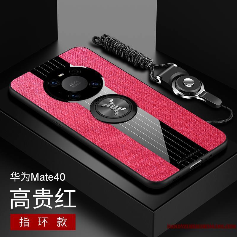 Huawei Mate 40 Nouveau Coque De Téléphone Rouge Étui Incassable Très Mince Tendance