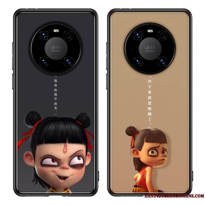 Huawei Mate 40 Pro Coque Silicone Dessin Animé Personnalité Créatif Style Chinois Net Rouge Marque De Tendance