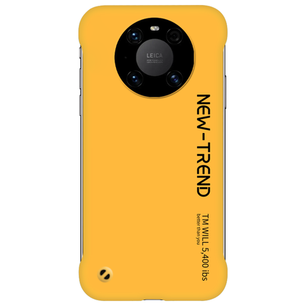 Huawei Mate 40 Pro Jaune Coque De Téléphone Marque De Tendance Border Très Mince Créatif Personnalité