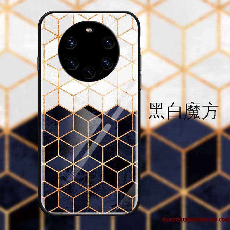 Huawei Mate 40 Rs Dégradé Coque De Téléphone Mode Personnalité Protection Noir Étui