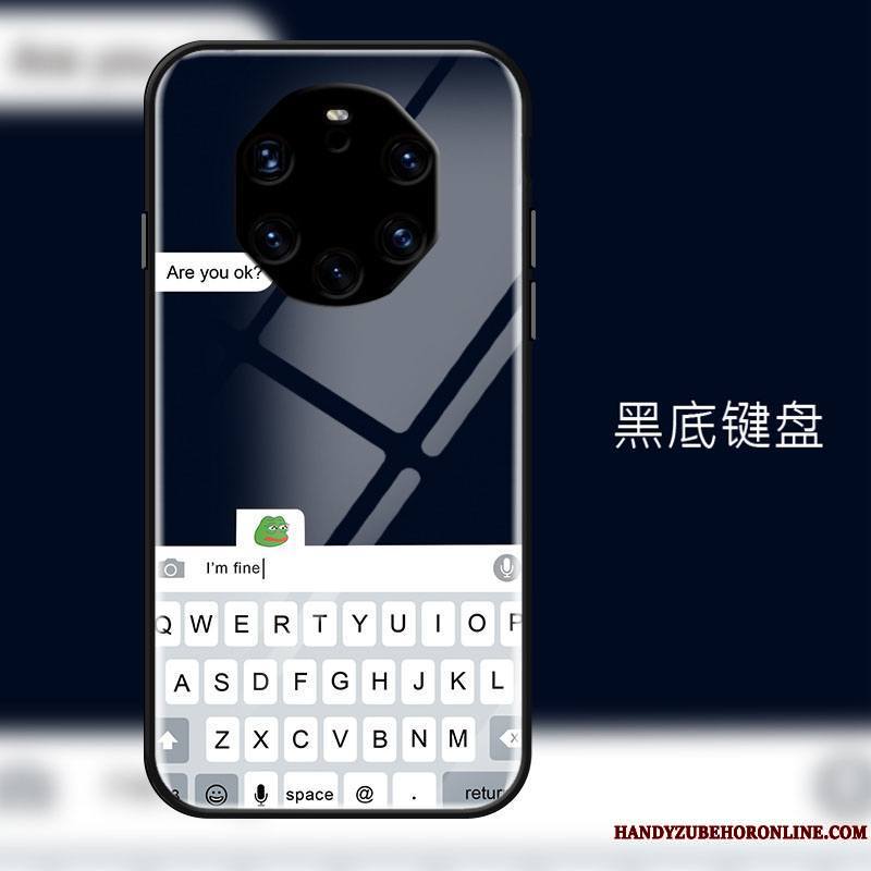 Huawei Mate 40 Rs Mode Coque De Téléphone Protection Incassable Miroir Simple Verre