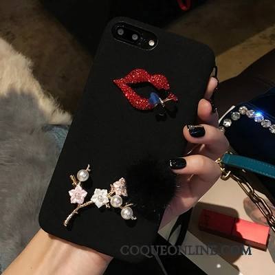 Huawei Mate 8 Coque De Téléphone Élégant Lèvres Créatif Ornements Suspendus Strass Tendance