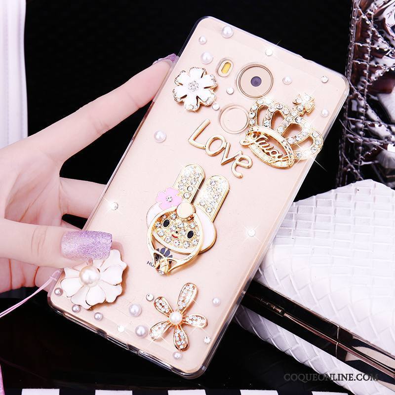 Huawei Mate 8 Fluide Doux Étui Incassable Tendance Silicone Strass Coque De Téléphone