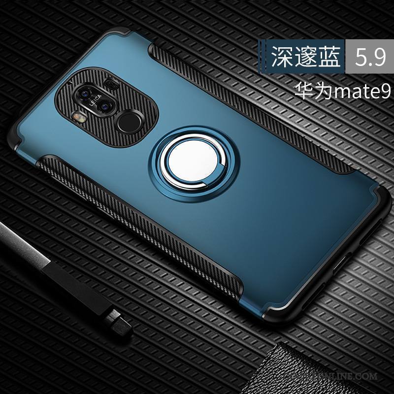Huawei Mate 9 Bleu Marin Coque De Téléphone Étui Incassable Créatif Tout Compris Silicone