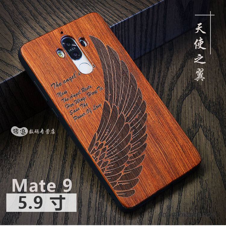 Huawei Mate 9 Bois Massif Protection Coque De Téléphone Luxe Personnalisé Personnalité Style Chinois