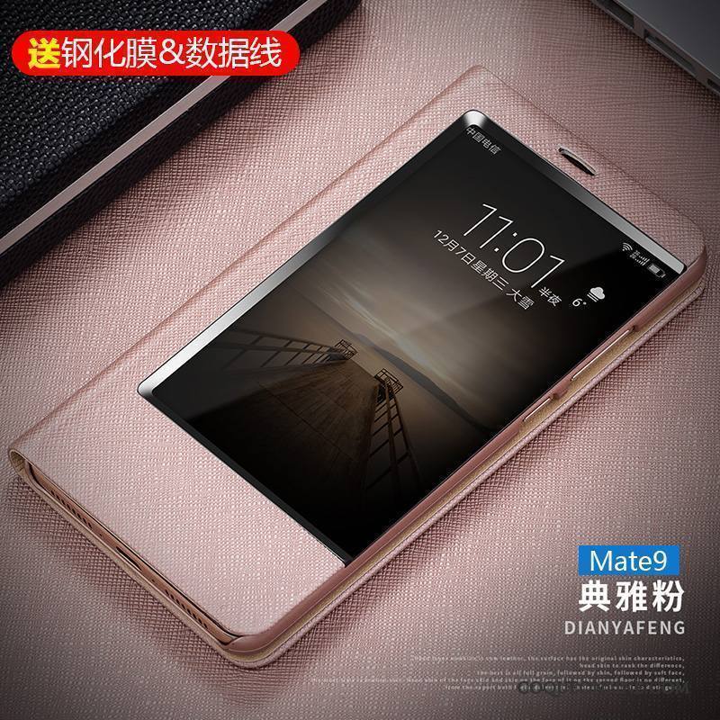 Huawei Mate 9 Clamshell Tout Compris Protection Rose Incassable Étui Coque De Téléphone