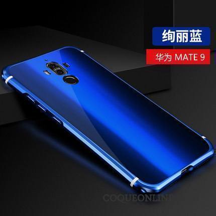 Huawei Mate 9 Coque De Téléphone Bleu Étui Marque De Tendance Métal Créatif