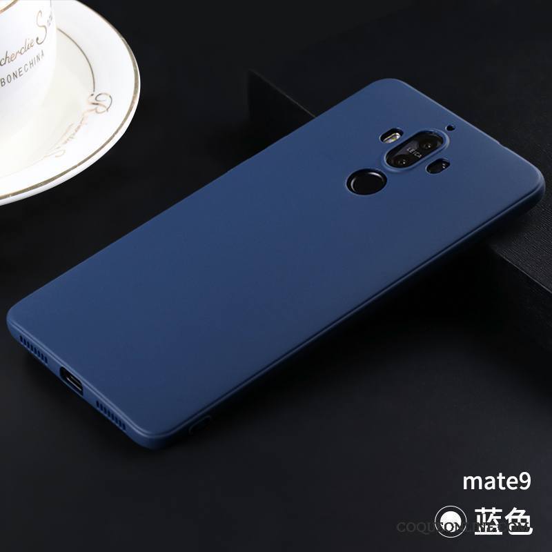 Huawei Mate 9 Fluide Doux Étui Délavé En Daim Tout Compris Coque Silicone De Téléphone
