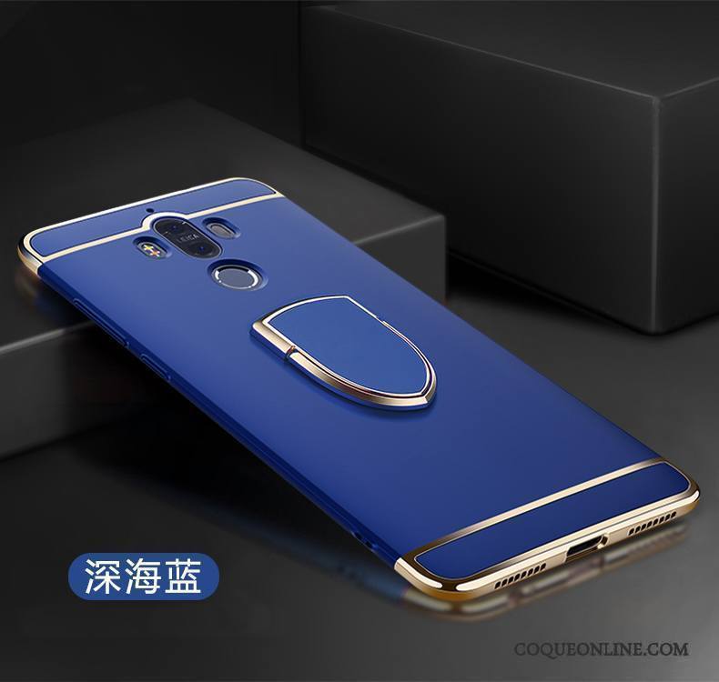 Huawei Mate 9 Incassable Coque À Bord Anneau Bleu De Téléphone Difficile