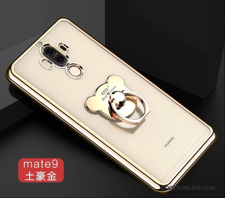 Huawei Mate 9 Incassable Étui Tendance Or Anneau Silicone Coque De Téléphone