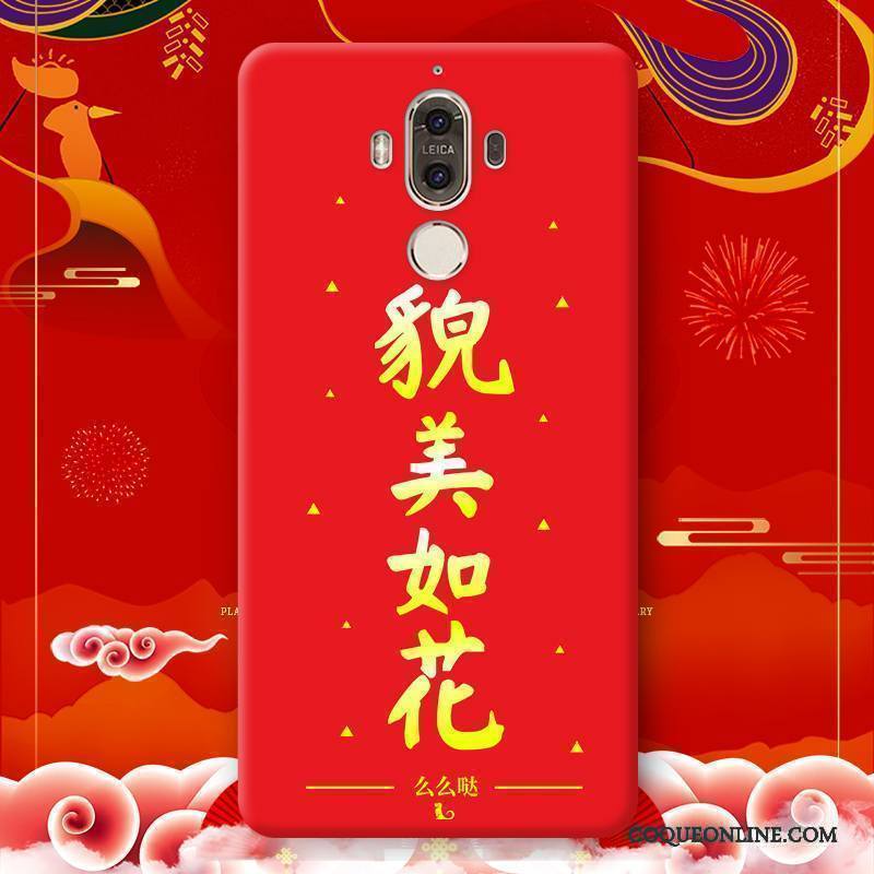 Huawei Mate 9 Pro Créatif Rouge Nouveau Incassable Silicone Coque De Téléphone Étui
