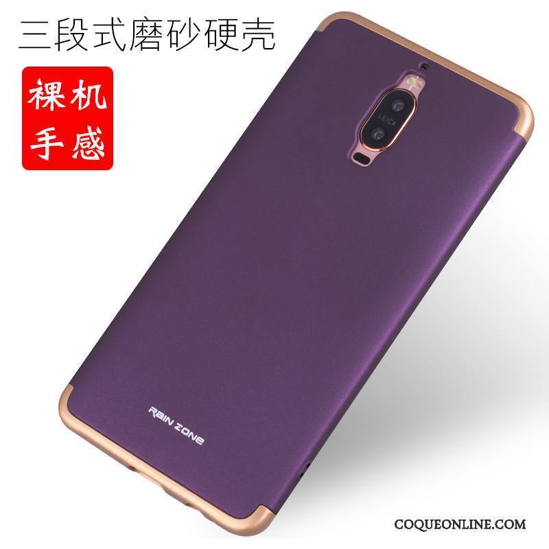 Huawei Mate 9 Pro Métal Coque De Téléphone Protection Étui Nouveau Border Violet