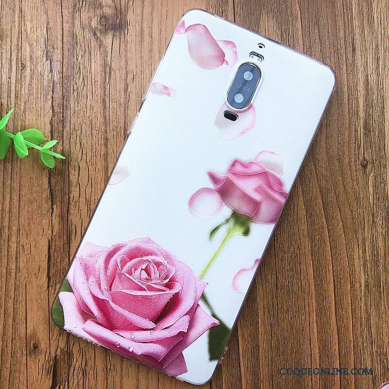 Huawei Mate 9 Pro Ornements Suspendus Fluide Doux Rose Coque De Téléphone Créatif Ultra Silicone