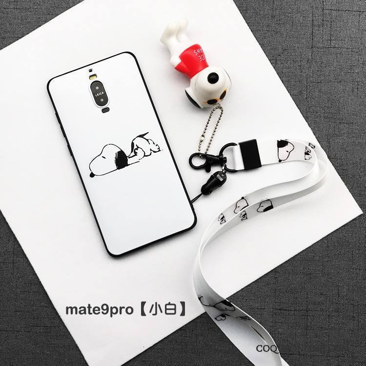 Huawei Mate 9 Pro Tout Compris Incassable Silicone Coque De Téléphone Très Mince Personnalité Blanc