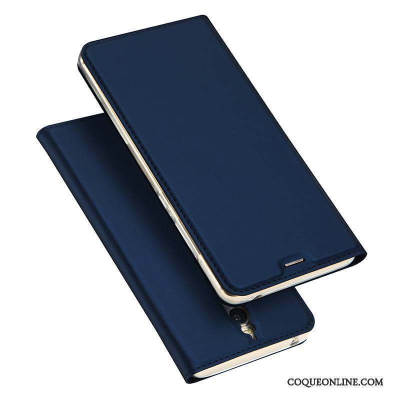 Huawei Mate 9 Pro Étui En Cuir Téléphone Portable Clamshell Bleu Business Tout Compris Coque De Téléphone
