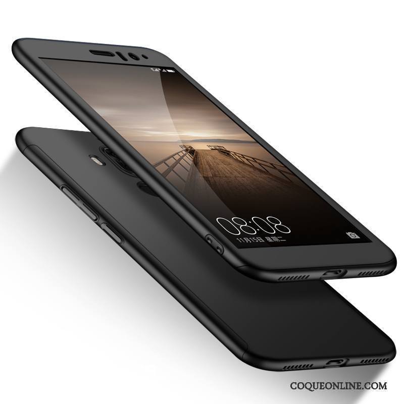 Huawei Mate 9 Protection Tout Compris Incassable Coque De Téléphone Noir Étui En Silicone