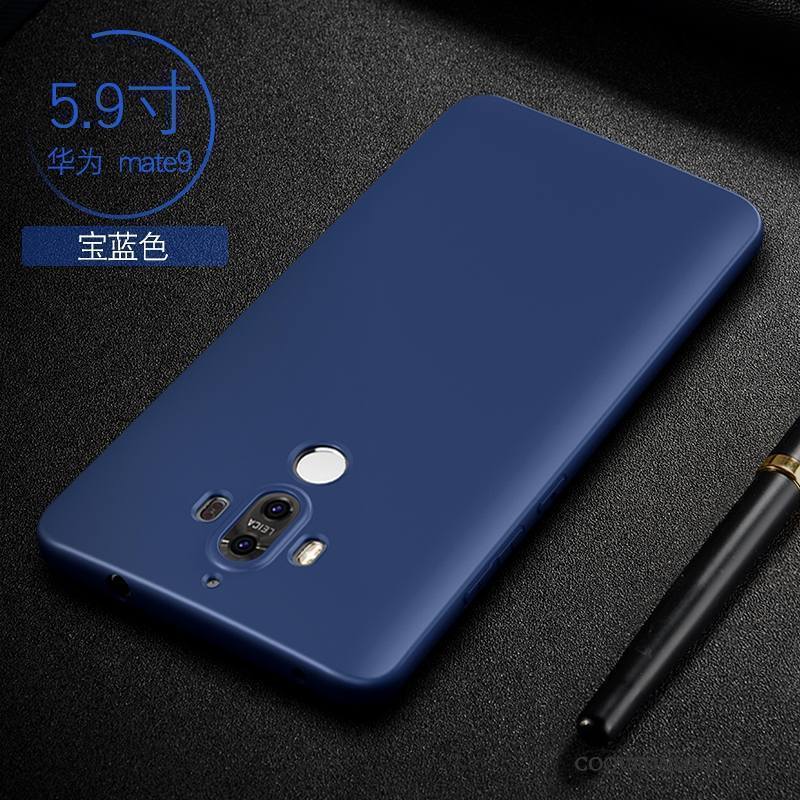 Huawei Mate 9 Tout Compris Protection Coque De Téléphone Silicone Très Mince Bleu Étui