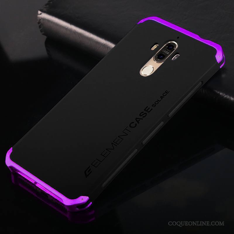 Huawei Mate 9 Violet Délavé En Daim Coque De Téléphone Tout Compris Difficile Tendance Incassable