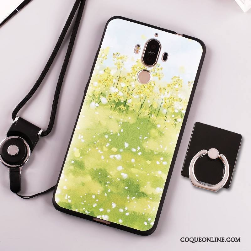 Huawei Mate 9 Étui Fluide Doux Coque De Téléphone Vert