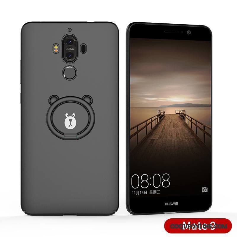 Huawei Mate 9 Étui Fluide Doux Tout Compris Coque De Téléphone Noir Incassable Silicone