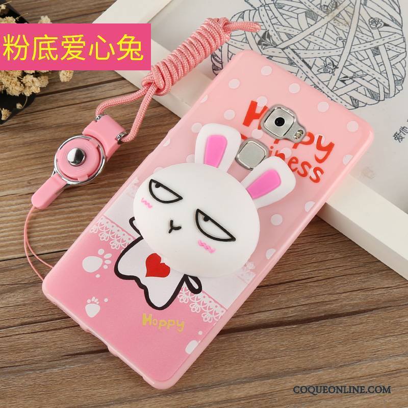 Huawei Mate S Coque De Téléphone Rose Étui Téléphone Portable Tout Compris Silicone Ornements Suspendus