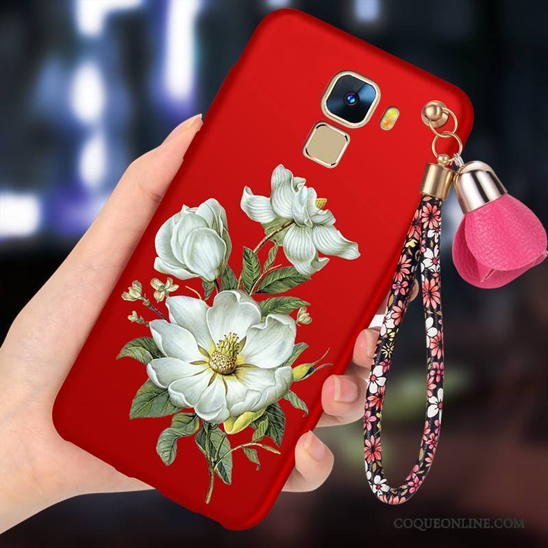 Huawei Mate S Coque Tout Compris Fluide Doux Rouge Étui Tendance Protection Incassable