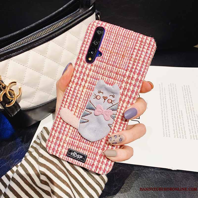 Huawei Nova 5t Coque Personnalité Créatif Tissu Rose Vent Nouveau Tendance