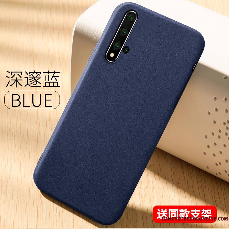 Huawei Nova 5t Coque Étui Créatif Protection Fluide Doux Tendance Délavé En Daim Silicone