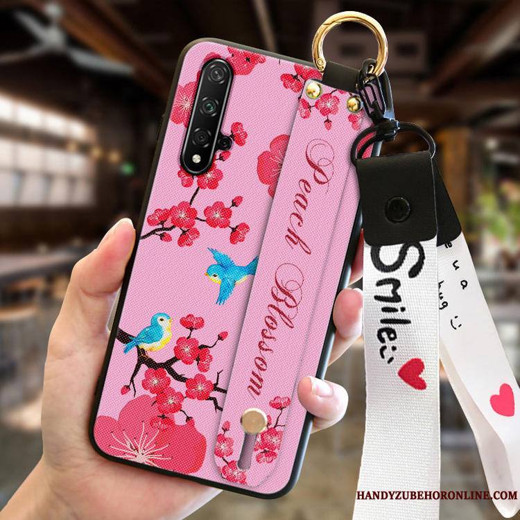 Huawei Nova 5t Incassable Nouveau Mode Silicone Rose Coque De Téléphone