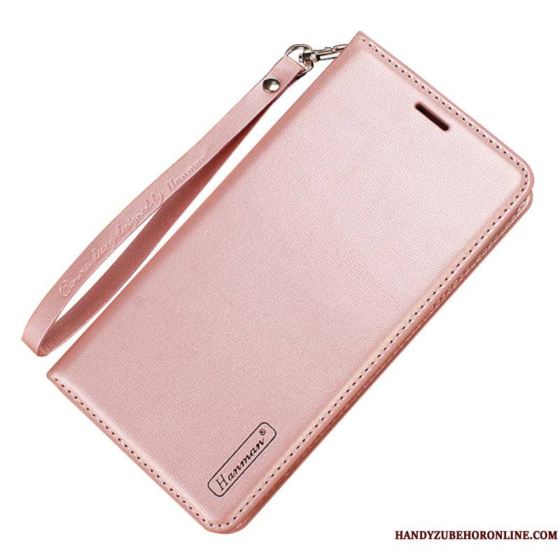 Huawei Nova 5t Étui En Cuir Portefeuille Coque De Téléphone Tout Compris Housse Rose Protection