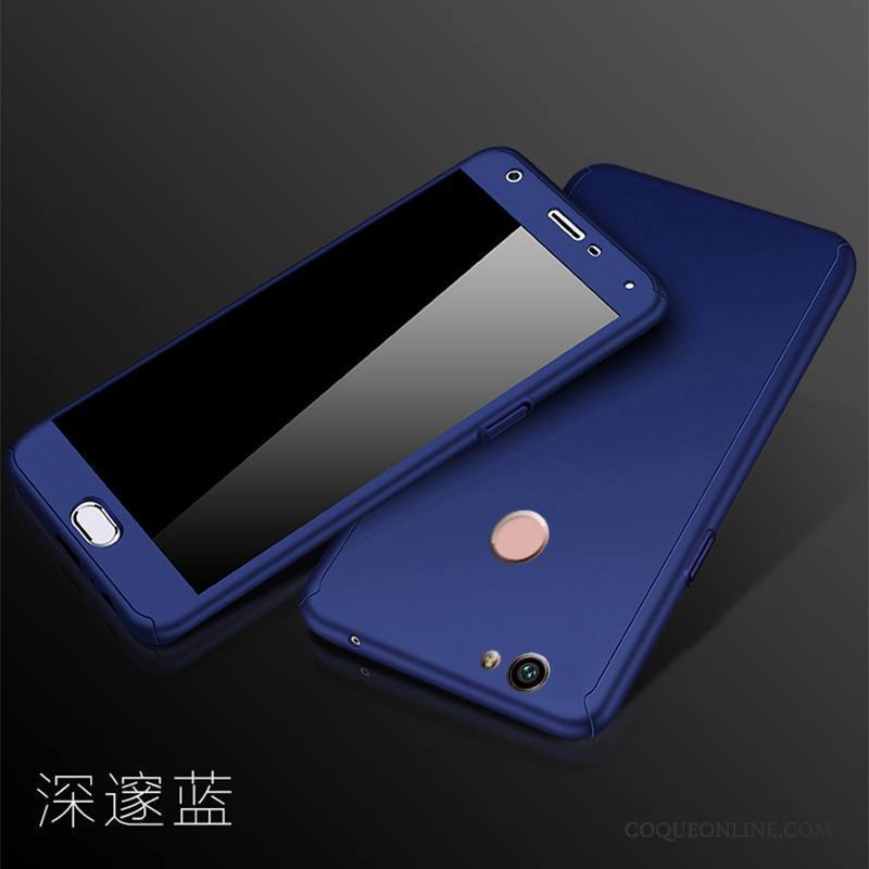 Huawei Nova Coque De Téléphone Bleu Protection Difficile Étui Incassable Délavé En Daim