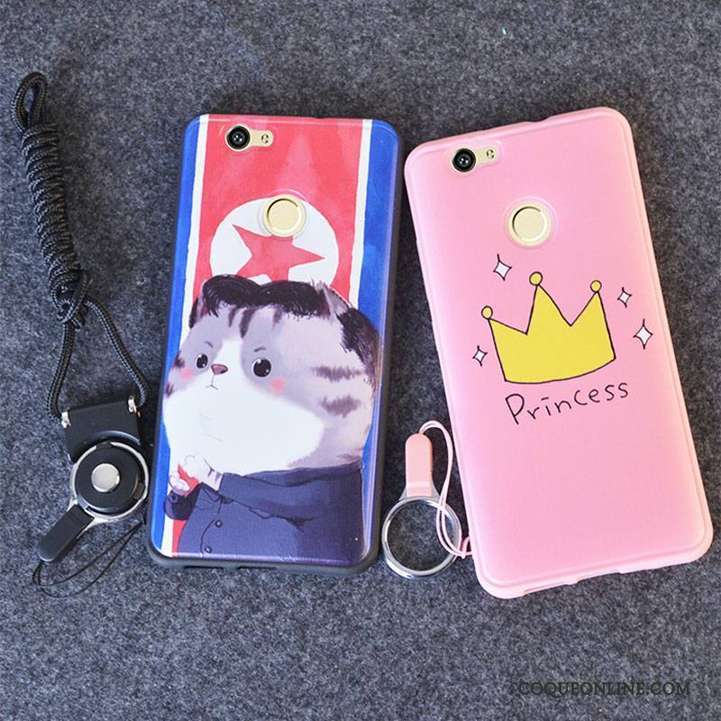 Huawei Nova Coque Incassable Ornements Suspendus Amoureux Gaufrage Silicone Fluide Doux Étui