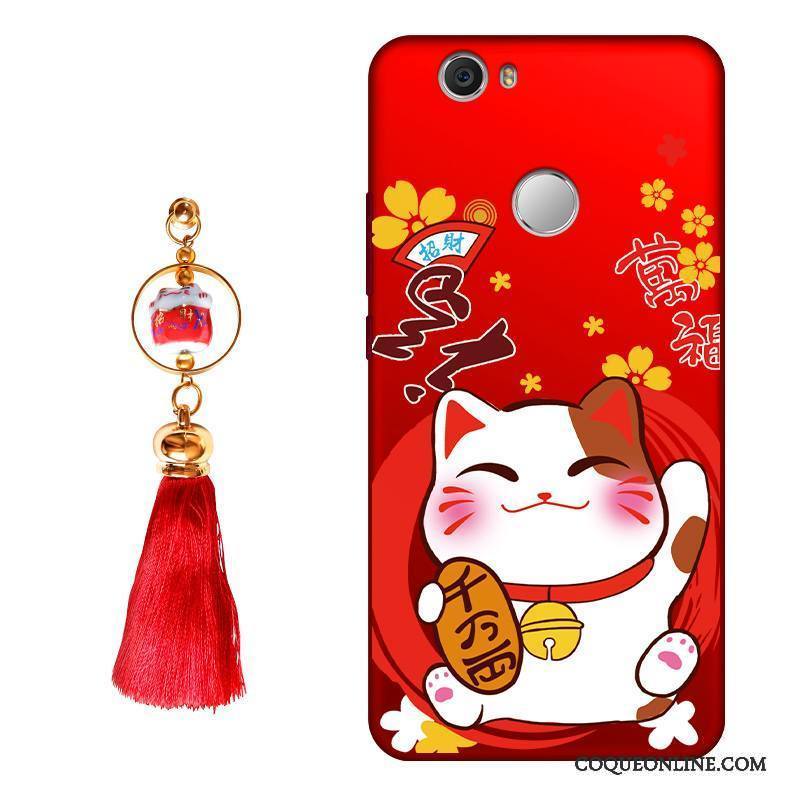 Huawei Nova Rouge Richesse Coque De Téléphone Étui Silicone Jeunesse Chat