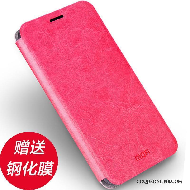 Huawei Nova Tendance Clamshell Rouge Étui Téléphone Portable Étui En Cuir Coque De Téléphone