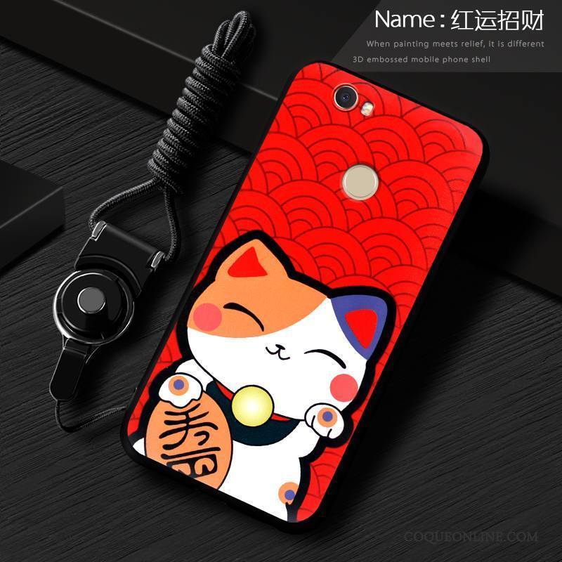 Huawei Nova Tendance Créatif Téléphone Portable Incassable Rouge Coque De Téléphone Silicone