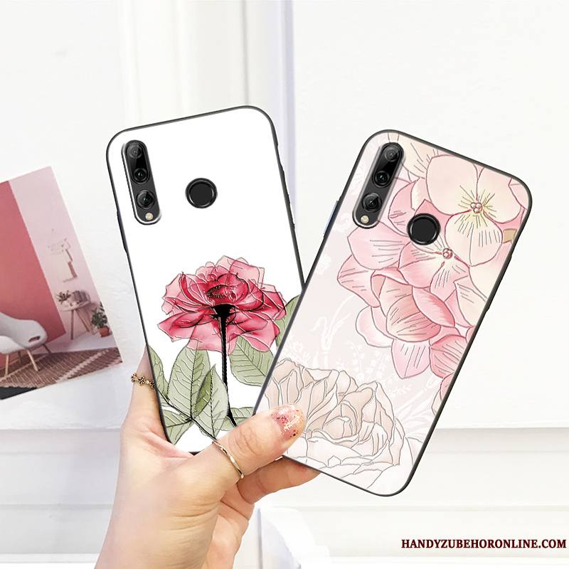 Huawei P Smart+ 2019 Incassable Coque Protection Charmant Délavé En Daim Tout Compris Fluide Doux