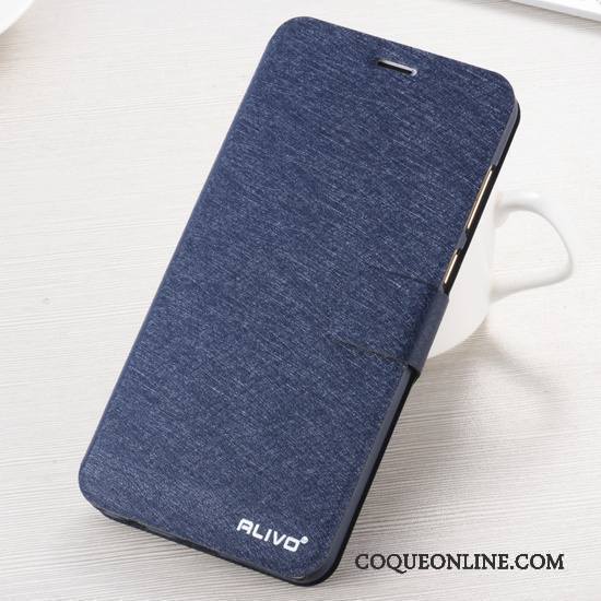 Huawei P Smart Bleu Clamshell Coque De Téléphone Étui En Cuir Protection