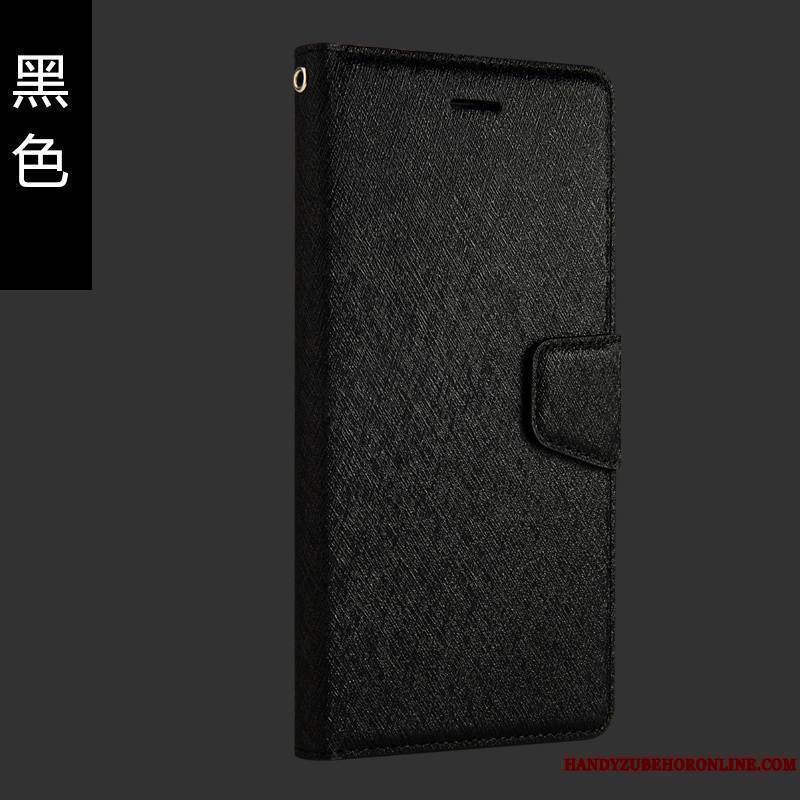 Huawei P Smart+ Coque Clamshell Étui Carte Protection Noir Incassable Couleur Unie