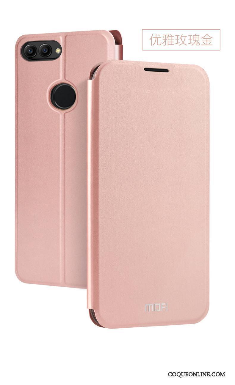 Huawei P Smart Coque De Téléphone Incassable Tout Compris Rose Étui En Cuir Housse