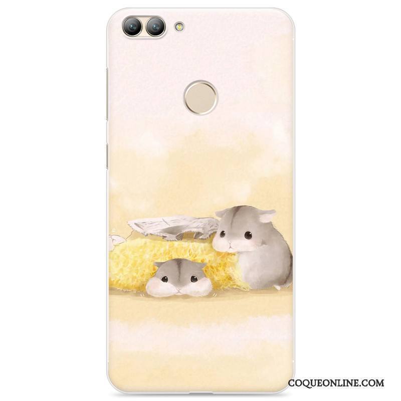 Huawei P Smart Dessin Animé Étui Coque Protection Fluide Doux De Téléphone Rose