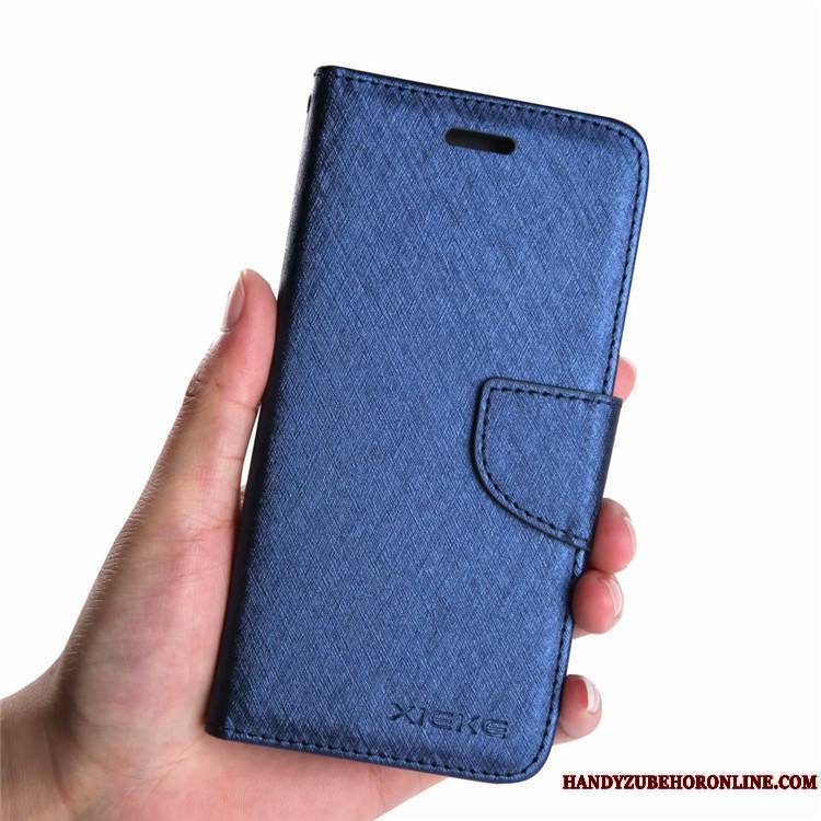 Huawei P Smart+ Fluide Doux Coque Bleu Ornements Suspendus Portefeuille Étui Protection