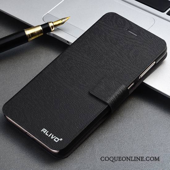 Huawei P Smart Noir Protection Étui En Cuir Coque De Téléphone Housse
